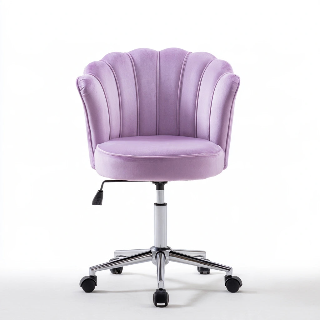 Ergonomiczny fotel biurowy, z aksamitu, kolor: szary