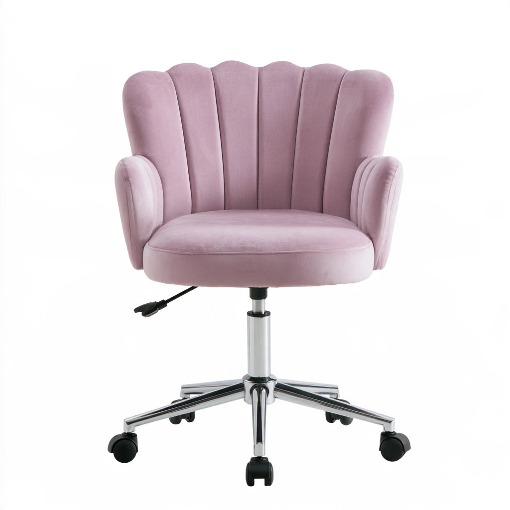 Ergonomiczny fotel biurowy, z aksamitu, kolor: szary